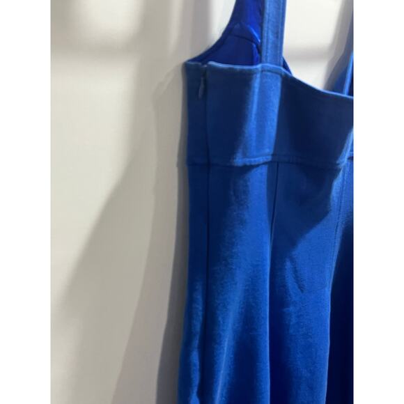 Diane von Furstenburg DVF Heron Cobalt Blue Body-con Sleeveless Dress USA Sz 6 - Picture 9 of 11